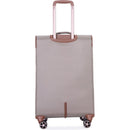 4-Piece Set (16/20/24/28), Softshell Suitcase Spinner Wheels Terylene Luggage Sets Carry On Suitcase Luggage Lightweight Durable Suitcase Khaki