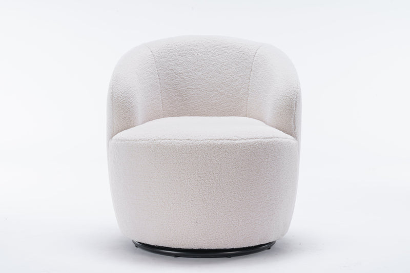 Walker Edison | Teddy Swivel Barrel Accent Armchair Chair