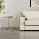 Ashley - 2 Piece Nesting Table - Gold by HouseOfZazla