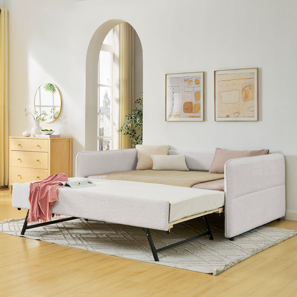 Upholstered Daybed With Pop Up Trundle, photo 18 of 27