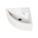 Triangle Corner Sink For Bathroom - Milk White by HouseOfZazla