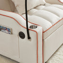 3-in-1 Sofa Bed, Convertible Sleeper Chair Sofa Bed Adjustable Pull Out Sleeper Chair Bed Multi-Pockets Folding Sofa Bed for Living Room Bedroom Small Space