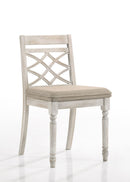 Havanna - Wide Chair With Cushion (Set of 2) - Off White by HouseOfZazla