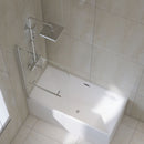 Bathtub Screen Framless Shower Door Tempered Glass Shower Panel - Transparent by HouseOfZazla