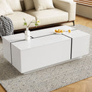 Extendable Coffee Table With 2 Hidden Storage Space And 2 Drawers For Living Room by HouseOfZazla