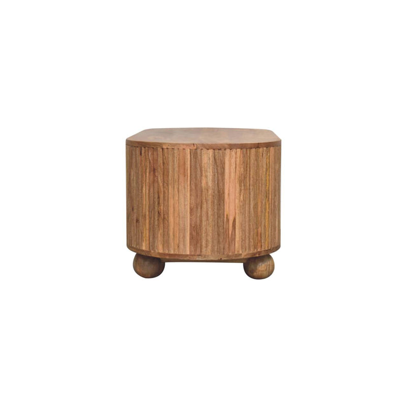 Solid Wood Soba Ball Coffee Table, Open Storage, photo 10 of 10