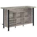 Menimen - Freestanding Bar Unit - Gray by HouseOfZazla