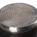 Troy - Metal Accent Table - Antique Silver by HouseOfZazla