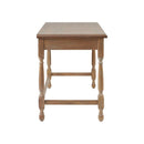 Tabitha - Desk With Drawer And Turned Legs - Natural by HouseOfZazla