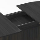 55.11'-70.86' Extendable Dining Table with Striped Legs