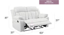 Daria - Cozy Padded Love Seat For Relaxation by HouseOfZazla