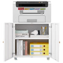 Office Furniture Copier Cabinet 2 Door Steel Copier Stand Mobile Pedestal File Printer Stand by HouseOfZazla