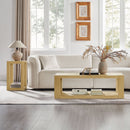 2-Piece Modern Rectangle Coffee Table Set