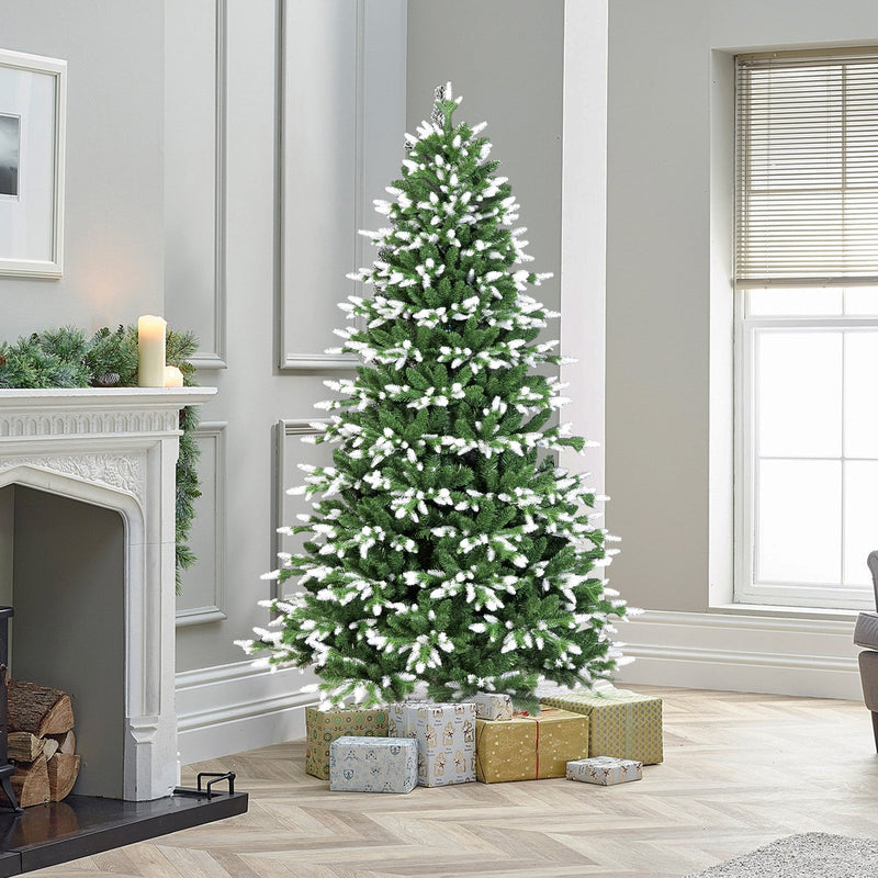 5FT Artificial Christmas Tree with White‑Tipped PE & PVC Mixed Tips