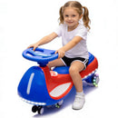 12V Electric Wiggle Ride On Car with Dual Motors & LED Lights