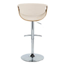 Adjustable Mid Century Barstool with Swivel Set of Two by Unique Piece Furniture