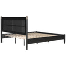 Solid Wood King Bed, Heavy Duty Support Without a Box Spring