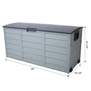All Weather UV Pool Deck Box Storage Shed Bin with Wheels by HouseOfZazla
