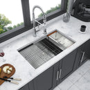 Single Bowl Undermount Workstation Kitchen Sink with Accessories by HouseOfZazla