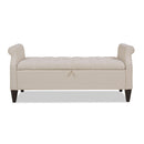 Jacqueline - Tufted Roll Arm Storage Bench by HouseOfZazla