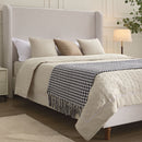 Hayden - Upholstered Wingback Bed With Tall Headboard by HouseOfZazla