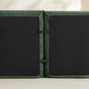 Armless Sofa Velvet-Green