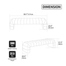 Modern Upholstered Armless Bed Bench With Channel Tufted Design by HouseOfZazla