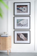 Rope Wall Art With Frame, Wall Decor For Living Room (Set of 3) - White / Black by HouseOfZazla
