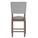 5 Piece Counter Height Dining Set With 4 Upholstered Chairs by HouseOfZazla
