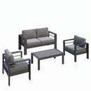 Outdoor Patio Set, All-Weather & Thick Cushions by HouseOfZazla