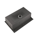 Stainless Steel Kitchen Sink, 33"x22" Single Bowl, Overmount Handmade Sink in Brushed by HouseOfZazla