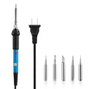 Soldering Iron 110V/60W Adjustable Temperature (392 -842 ) PCB Electric Welding Iron with 5Pcs Different Tips