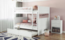 Bunk Bed With Twin Size Trundle, Guardrails by HouseOfZazla