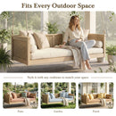 TOPMAX Outdoor Classic Solid Wood Twin Size Swing Bed by HouseOfZazla