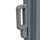 20' Double Retractable Patio Side Awning Garden Sun Shade with UV-Fighting Screen, Auto Pull-Back Function, & Steel Frame, Outdoor or Indoor Use, Black