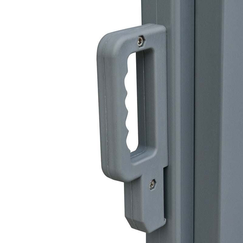 20' Double Retractable Patio Side Awning Garden Sun Shade with UV-Fighting Screen, Auto Pull-Back Function, & Steel Frame, Outdoor or Indoor Use, Black