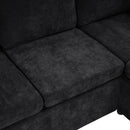 Modern L Shaped Sectional Sofa Bed With Hidden Storage Upholstery by HouseOfZazla