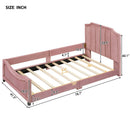 Upholstered Daybed With Classic Stripe Shaped Headboard by HouseOfZazla