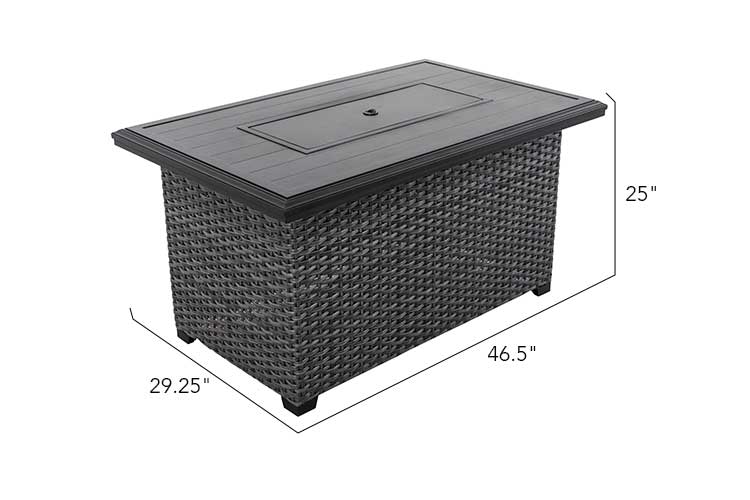 Lassen Square Firepit Table, photo 3 of 6