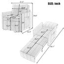 Upholstered Convertible Sleeper Sofa With 5 Position Backrest, Side Pockets, Storage by Unique Piece Furniture