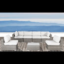 Seating Set With Cushions Handcrafted Wicker Design
