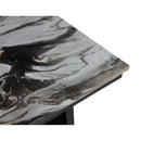 Counter Dining Table With Storage Bottom Shelf For Kitchen - Black by HouseOfZazla