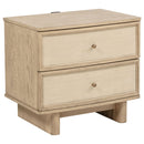 Kailani 4-piece Eastern King Bedroom Set Beige Oak
