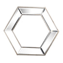 Hexagon Wall Mirror With Contemporary Glass Design, Home Decor Accent Mirror For Living Room, Entryway, Bedroom by Unique Piece Furniture