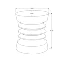 Contemporary Round Accent Table Indoor / Outdoor by HouseOfZazla