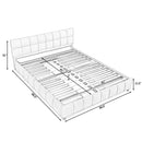 Modern Platform Bed Frame With Thick Fabric by Unique Piece Furniture