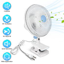 8.66" Clip On Fan with 90° Oscillation & 2 Speed Settings