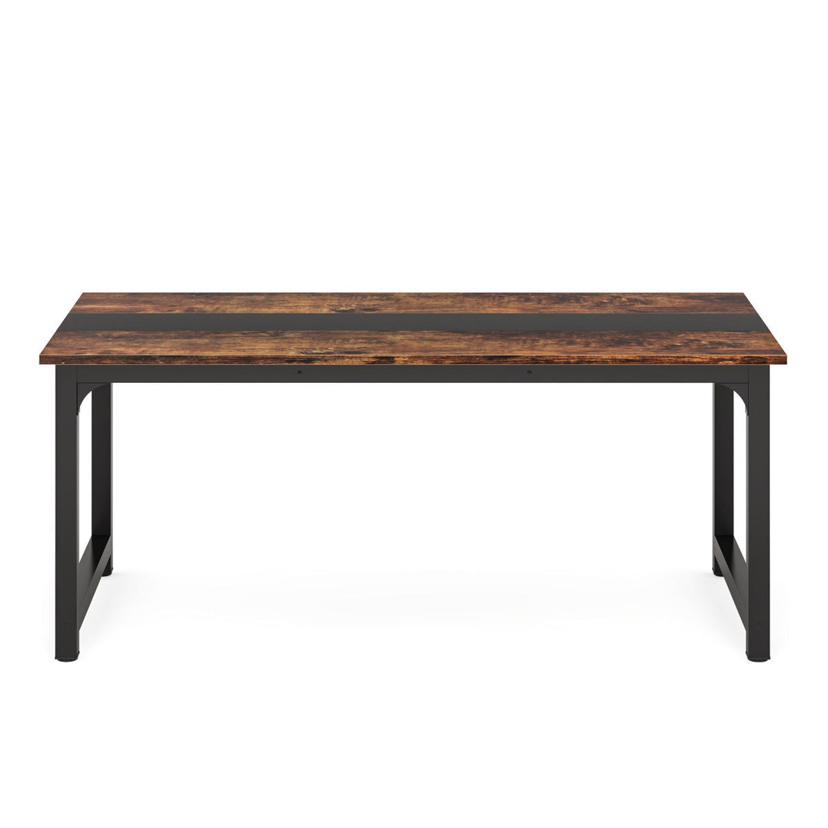 Large Computer Desk With Steel Frame for Home Office Workstation, photo 6 of 8