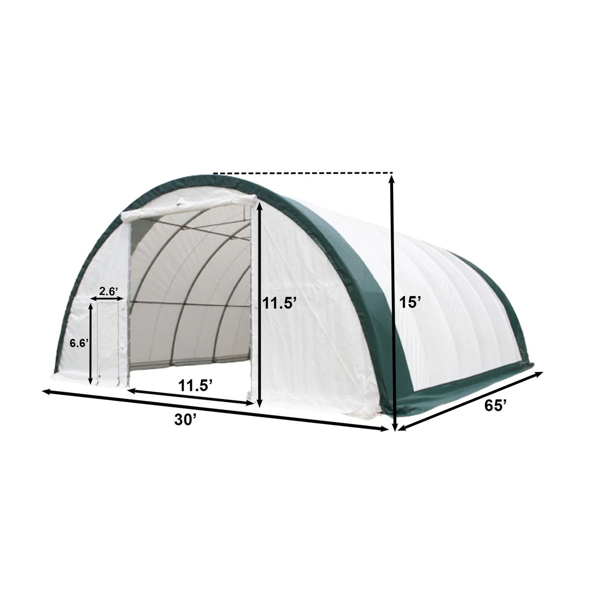 Single Truss Arch Storage PE Shelter, photo 11 of 17