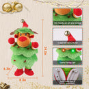 Electric Dancing Singing Plush Toy Twisting Elk Toy Talking Interactive Mimicking Funny Songs Wiggly Dance Kid Christmas Gift